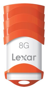 Lexar 8GB JumpDrive V30 unità flash USB USB tipo A 2.0 Arancione, Bianco