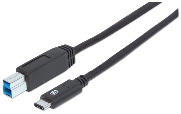 Manhattan 1m, USB 3.1-C/USB 3.1-B cavo USB USB 3.2 Gen 1 (3.1 Gen 1) USB C USB B Nero