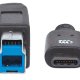 Manhattan 1m, USB 3.1-C/USB 3.1-B cavo USB USB 3.2 Gen 1 (3.1 Gen 1) USB C USB B Nero 4