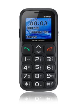 Brondi AMICO SEMPLICE 4,5 cm (1.77") Nero