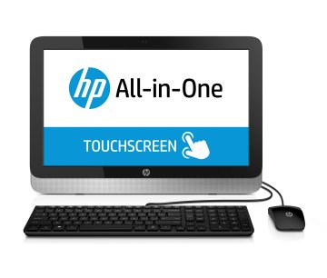 HP 22-2002nl Intel® Celeron® G G1840T 54,6 cm (21.5") 1920 x 1080 Pixel Touch screen PC All-in-one 4 GB DDR3L-SDRAM 500 GB HDD Windows 8.1 Nero, Argento