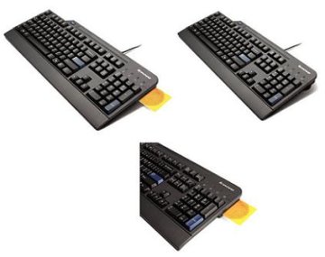 Lenovo USB Smartcard tastiera Ufficio Inglese US Nero