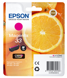 Epson C13T33434010 cartuccia d'inchiostro 1 pz Originale Magenta