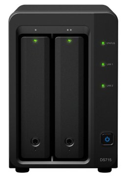 Synology DiskStation DS715 server NAS e di archiviazione Desktop Collegamento ethernet LAN Nero Alpine AL-314