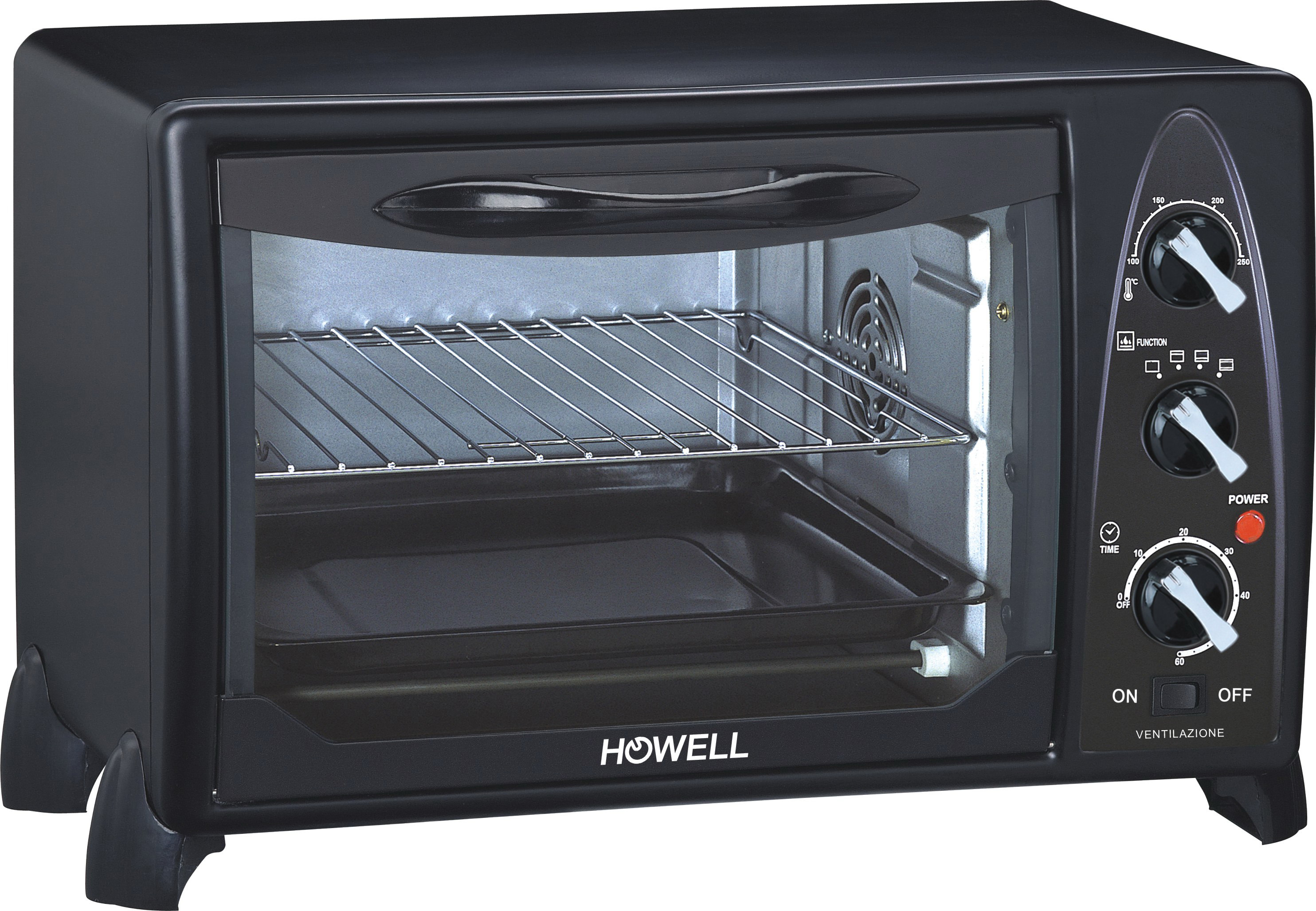 FE2416V - Howell HO.HFV2412 fornetto con tostapane 24 L Nero Grill -  Fornetti elettrici - Cottura cibi - Negozi Elettronica Roma - Radionovelli