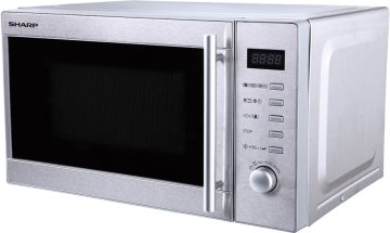 Sharp Home Appliances R-60STW Acciaio inox Microonde con grill Superficie piana 20 L 800 W