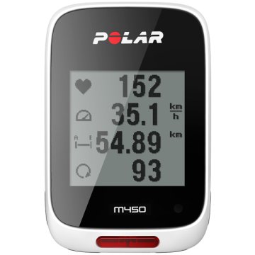 Polar M450 Computer da bicicletta wireless Bianco