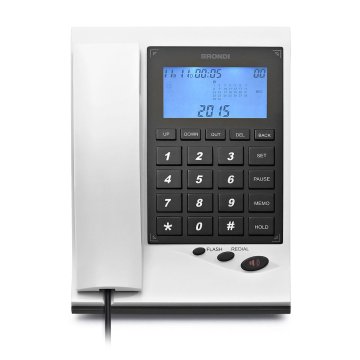 Brondi Gilmor Telefono analogico Identificatore di chiamata Nero, Bianco