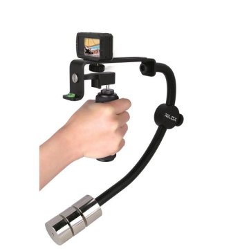 Nilox 13NXAKACEF006 video stabilizzatore Stabilizzatore d’immagine Nero, Cromo