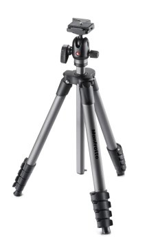 Manfrotto MKCOMPACTADVBH treppiede Fotocamere digitali/film 3 gamba/gambe Nero