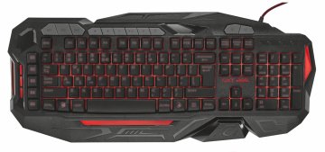 Trust GXT 285 tastiera Gaming USB Nero