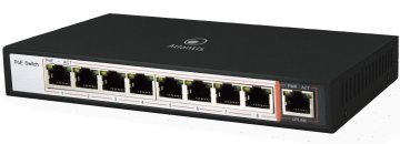 Atlantis Land NetPower F9PoE 8-A Non gestito Fast Ethernet (10/100) Supporto Power over Ethernet (PoE) Nero