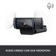 Logitech C920 HD Pro Webcam, Videochiamata Full HD 1080p/30fps, Audio Stereo ‎Chiaro, ‎Correzione Luce HD, Funziona con Skype, Zoom, FaceTime, Hangouts, ‎‎PC/Mac/Laptop/Tablet/Chromebook - Nero 5