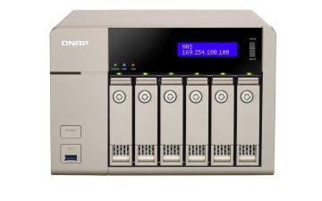 QNAP TVS-663 NAS Tower 8 GB DDR3L 0 TB QNAP Turbo System Oro