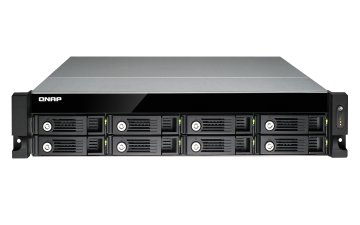 QNAP TS-853U server NAS e di archiviazione Armadio (2U) Intel® Celeron® 4 GB DDR3L 0 TB QNAP Turbo System Nero