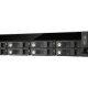 QNAP TS-853U server NAS e di archiviazione Armadio (2U) Intel® Celeron® 4 GB DDR3L 0 TB QNAP Turbo System Nero 8