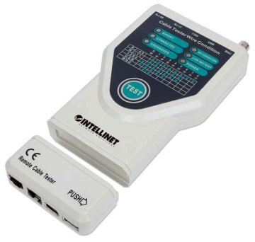 Intellinet 780094 tester per cavo di rete Tester per cavi UTP/STP Grigio