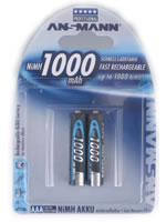 Ansmann 5030882 batteria per uso domestico AAA / HR03 Nichel-Metallo Idruro (NiMH)