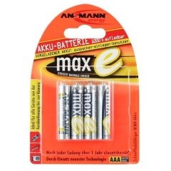 Ansmann 5035042 batteria per uso domestico Mini Stilo AAA Nichel-Metallo Idruro (NiMH)