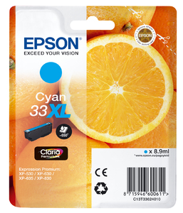 Epson Oranges C13T33624010 cartuccia d'inchiostro 1 pz Originale Ciano