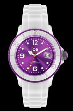 Ice-Watch Ice-Bianco Orologio bracciale Unisex Viola, Bianco