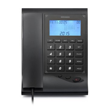 Brondi Gilmor Telefono analogico Identificatore di chiamata Nero