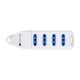 Techly Multipresa 4 Posti Italiana Bipasso Senza Cavo Bianco (IUPS-PCP-304) 3