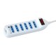 Techly Multipresa 6 Posti Italiana 10A con Interruttore Bianco 2