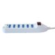 Techly Multipresa 6 Posti Italiana 10A con Interruttore Bianco 4