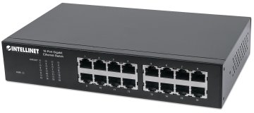 Intellinet 561068 switch di rete Non gestito L2 Gigabit Ethernet (10/100/1000) 1U Nero