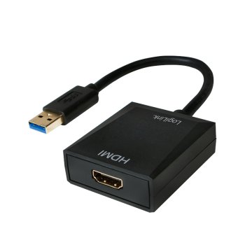 LogiLink UA0233 adattatore grafico USB 1920 x 1080 Pixel Nero