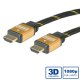 ROLINE 11.04.5506 cavo HDMI 10 m HDMI tipo A (Standard) Nero, Oro 3