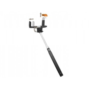 SBS TESHAFTUNIV bastone per selfie Smartphone Nero, Acciaio inox