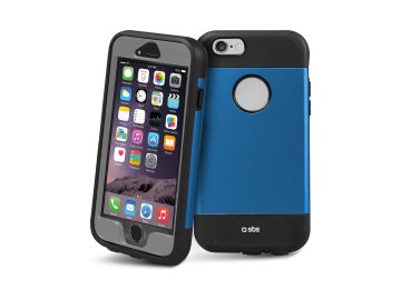 SBS TEWORKIP647BL custodia per cellulare 11,9 cm (4.7") Cover a guscio Nero, Blu, Grigio