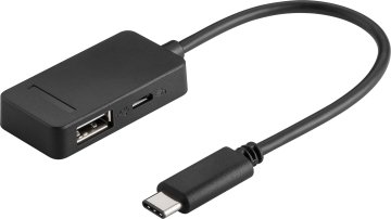 Goobay USB-C Multiport Adapter USB 3.2 Gen 1 (3.1 Gen 1) Micro-B 480 Mbit/s Nero