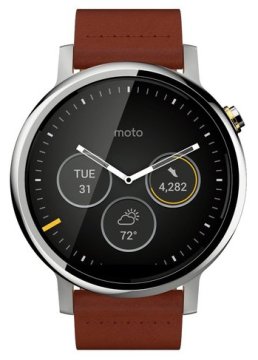 Motorola Moto 360 2Gen 3,48 cm (1.37") LCD Digitale 360 x 325 Pixel Touch screen Argento Wi-Fi