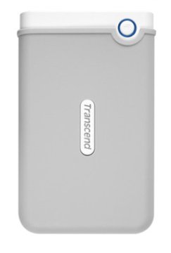 Transcend SJM100, 2TB disco rigido esterno 2.5" USB tipo A 3.2 Gen 1 (3.1 Gen 1) Grigio, Bianco