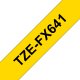 Brother TZE-FX641 nastro per etichettatrice Nero su giallo TZ 2