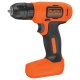 Black & Decker BDCD8-QW trapano Senza chiave Nero, Arancione 2