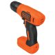 Black & Decker BDCD8-QW trapano Senza chiave Nero, Arancione 4