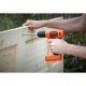 Black & Decker BDCD8-QW trapano Senza chiave Nero, Arancione 7