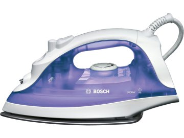 Bosch TDA2320 ferro da stiro Ferro da stiro a secco e a vapore Acciaio inossidabile 2000 W Viola, Bianco