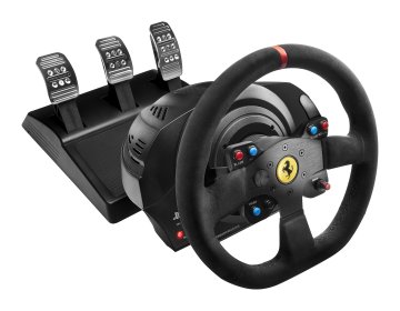 Thrustmaster T300 Ferrari Integral Racing Wheel Alcantara Edition Nero Sterzo + Pedali Analogico/Digitale PC, PlayStation 4, Playstation 3