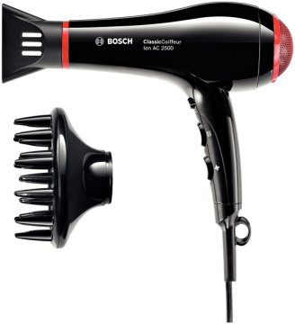 Bosch PHD7962DI asciuga capelli 2500 W Nero, Rosso