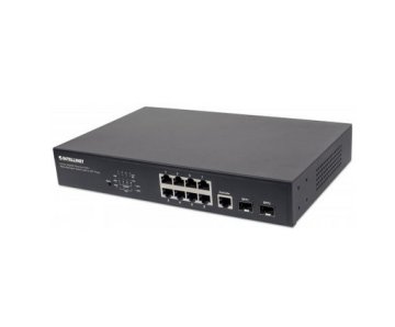 Intellinet 561051 switch di rete Gestito Gigabit Ethernet (10/100/1000) Supporto Power over Ethernet (PoE) 1U Nero