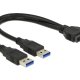 DeLOCK 0.25m USB3.0/2xUSB3.0 cavo USB USB 3.2 Gen 1 (3.1 Gen 1) 0,25 m 2 x USB A Nero 2