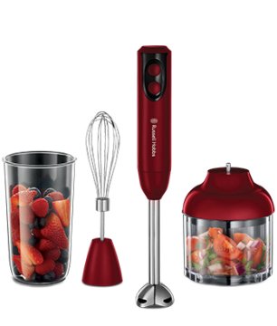 Russell Hobbs 18986-56 frullatore 0,5 L Frullatore ad immersione 400 W Nero, Rosso