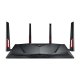 ASUS RT-AC88U router wireless Gigabit Ethernet Dual-band (2.4 GHz/5 GHz) Nero 3