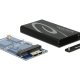DeLOCK 42569 contenitore di unità di archiviazione Box esterno SSD Nero, Grigio 2