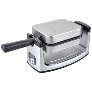 KOENIG GFX180 piastra per waffle 1 waffle 1000 W Nero, Acciaio inox